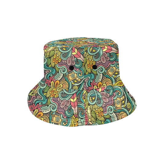 Hippie Print Design LKS302 Unisex Bucket Hat