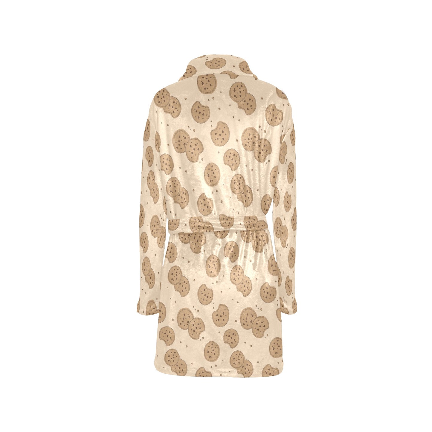 Biscuit Pattern Print Design 02 Women's Fleece Robe