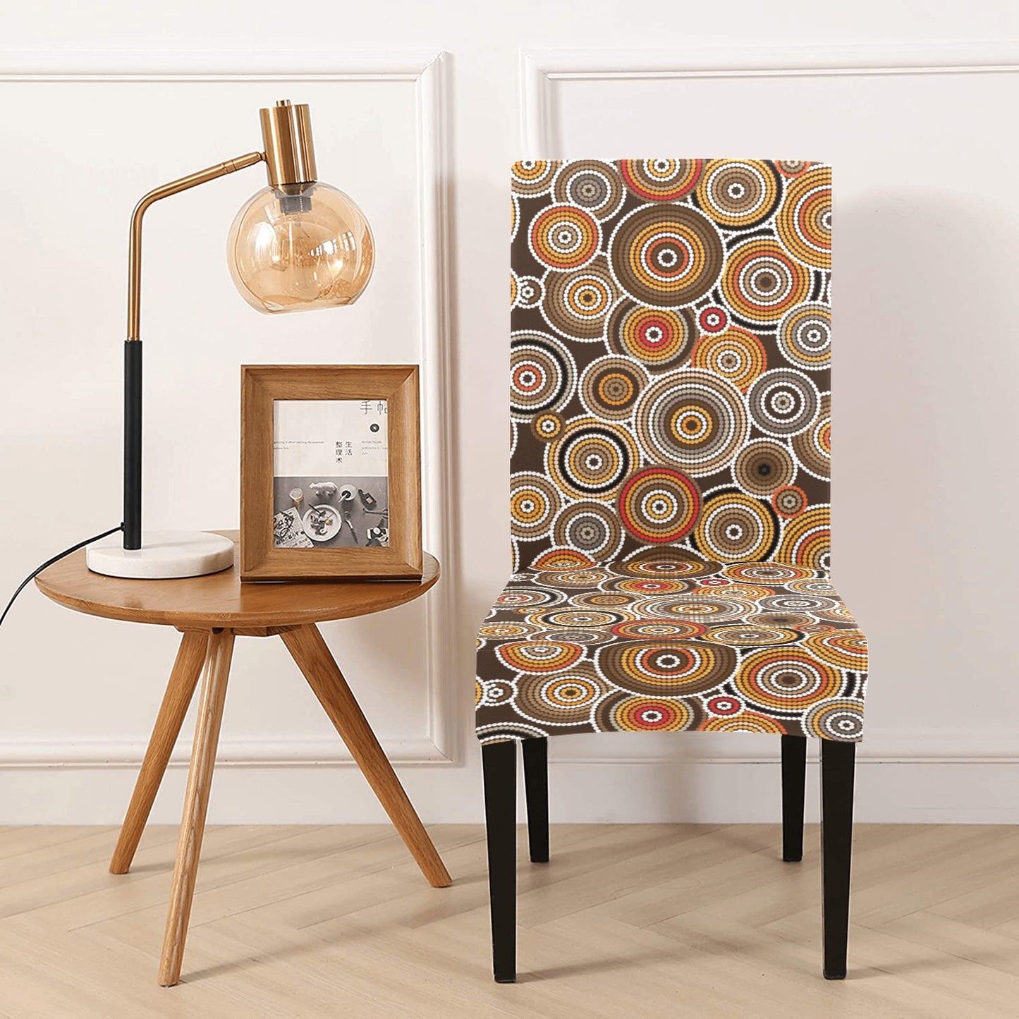 Aboriginal Print Design LKS402 Dining Chair Slipcover