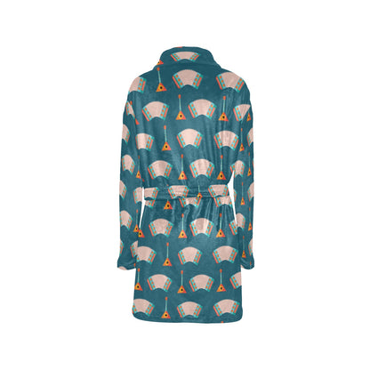 Accordion Print Design LKS402 Women's Fleece Robe