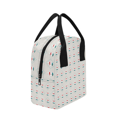 Sailboat Print Design LKS301 Insulated Lunch Bag
