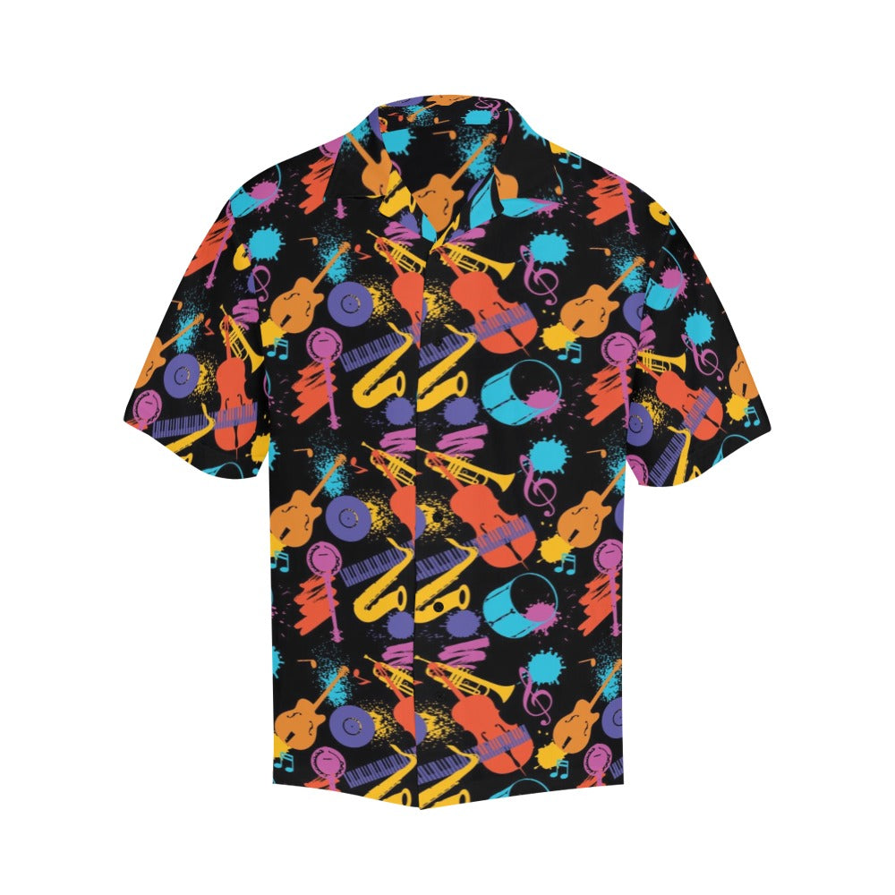 Saxophone Print Design LKS406 Men's Men's Hawaiian Shirt