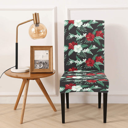 Tropical Flower Print Design LKS303 Dining Chair Slipcover