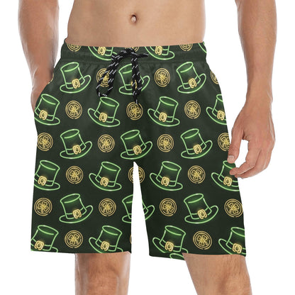 St Patricks Day Print Design LKS308 Men's Swim Trunks Beach Shorts