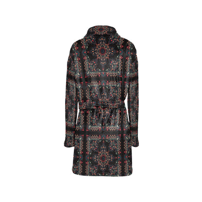 Bandana Print Design LKS307 Women's Fleece Robe