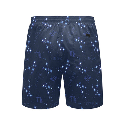 Virgo Print Design LKS303 Men's Swim Trunks Beach Shorts