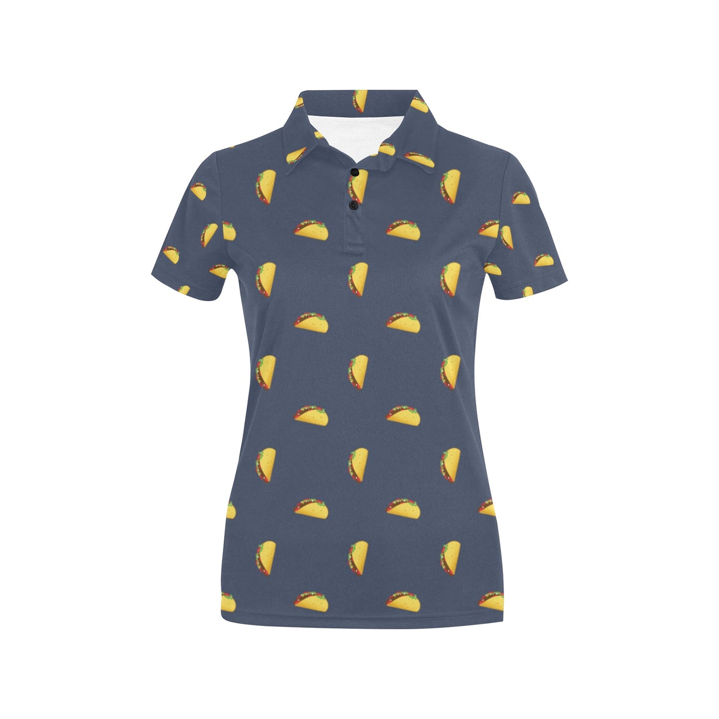 Taco Print Design LKS305 Women's Polo Shirt
