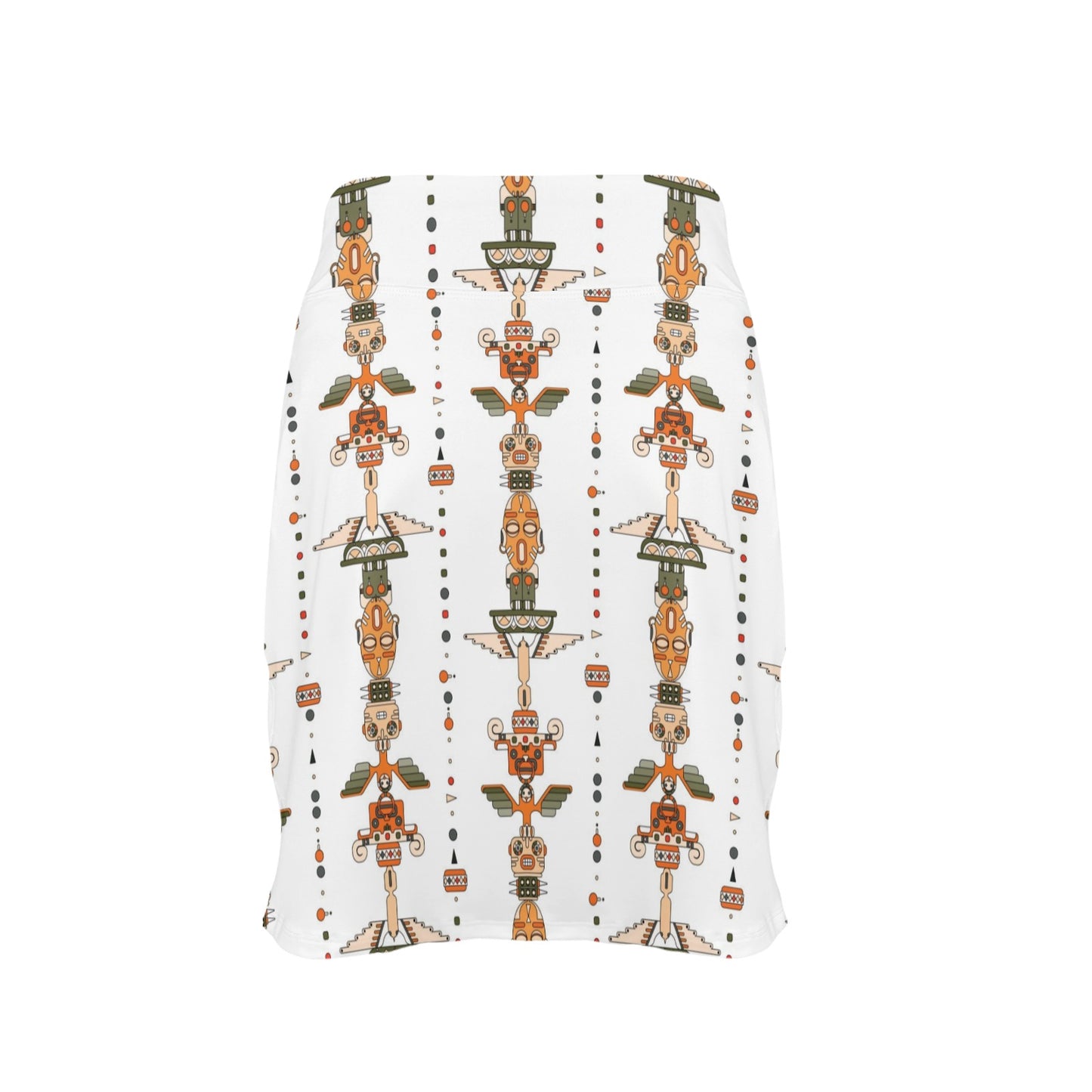 Totem Print Design LKS302 17" Golf & Pickleball Skort with Pockets
