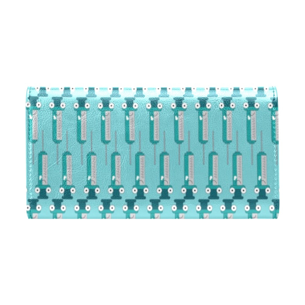 Phlebotomist Concept Design Women's Trifold Wallet