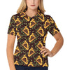 Harp Pattern Print Design 02 Women's Polo Shirt