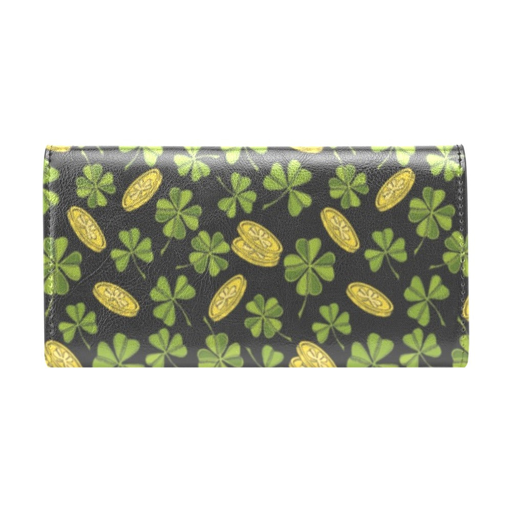 St Patricks Day Print Design LKS305 Women's Trifold Wallet