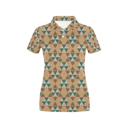 Celtic Pattern Print Design 08 Women's Polo Shirt
