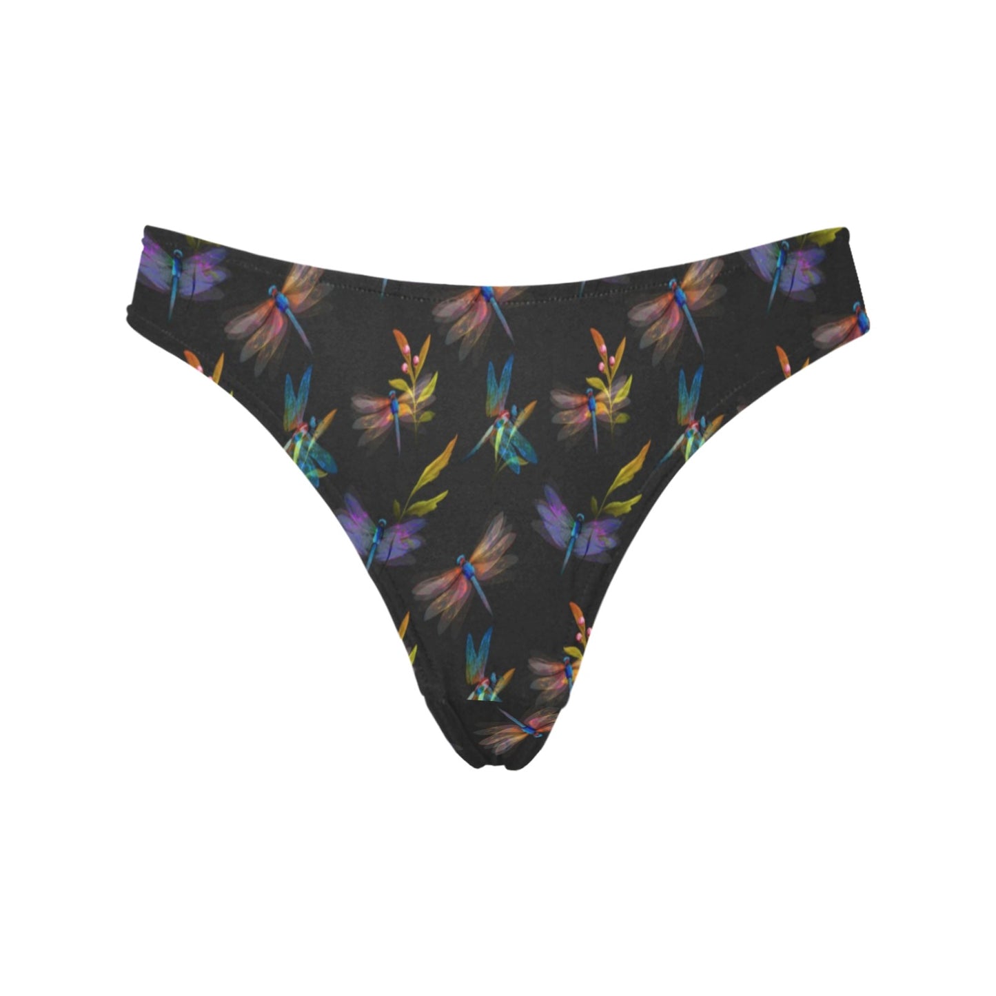 Dragonfly Colorful Realistic Print Women's Thongs
