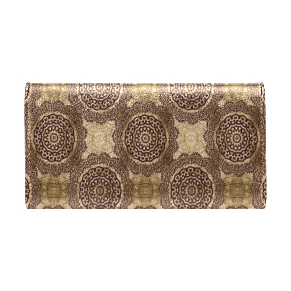 Ancient Greek Symbol Print Design LKS309 Women's Trifold Wallet