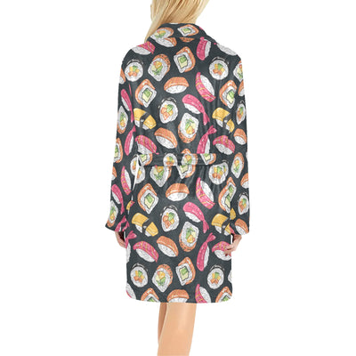 Sushi Print Design LKS306 Women's Fleece Robe