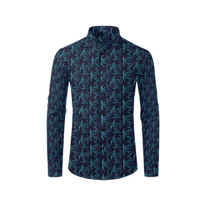 Vikings Print Design LKS302 Men's Long Sleeve Dress Shirt