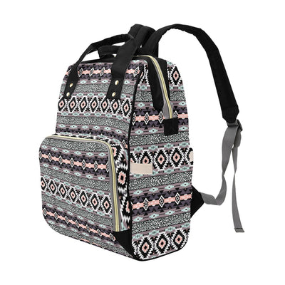 Safari Pattern Print Design LKS302 Diaper Bag Backpack