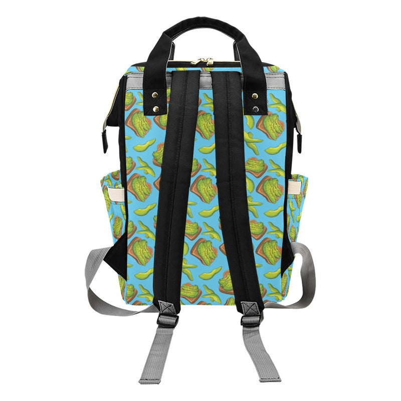 Sandwich Avocado Print Design LKS306 Diaper Bag Backpack