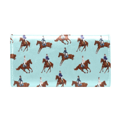 Equestrian Horse Riding Women's Trifold Wallet