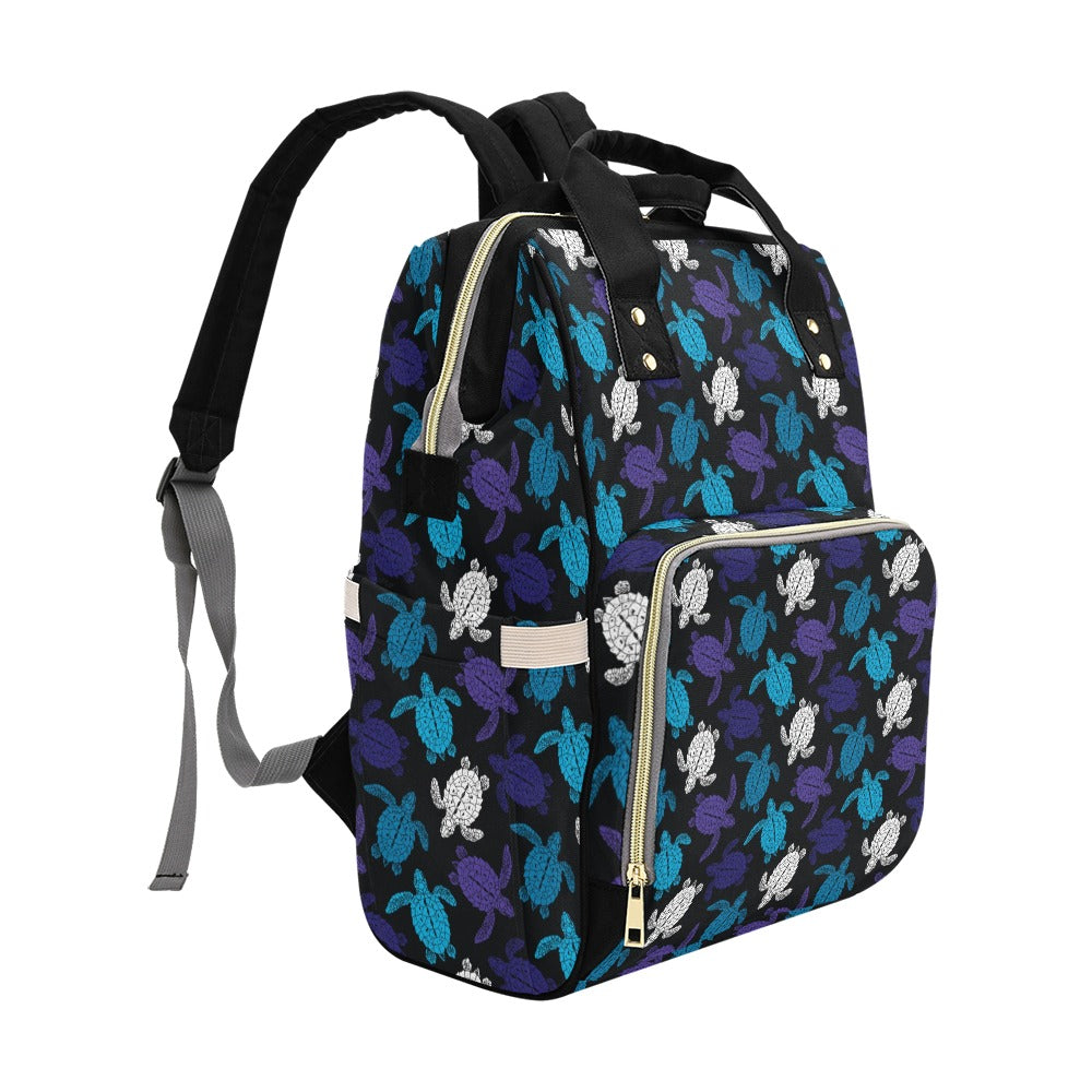 Sea Turtle Print Design LKS306 Diaper Bag Backpack