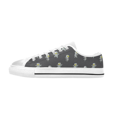 Mummy Print Design LKS305 Women's White Low Top Shoes