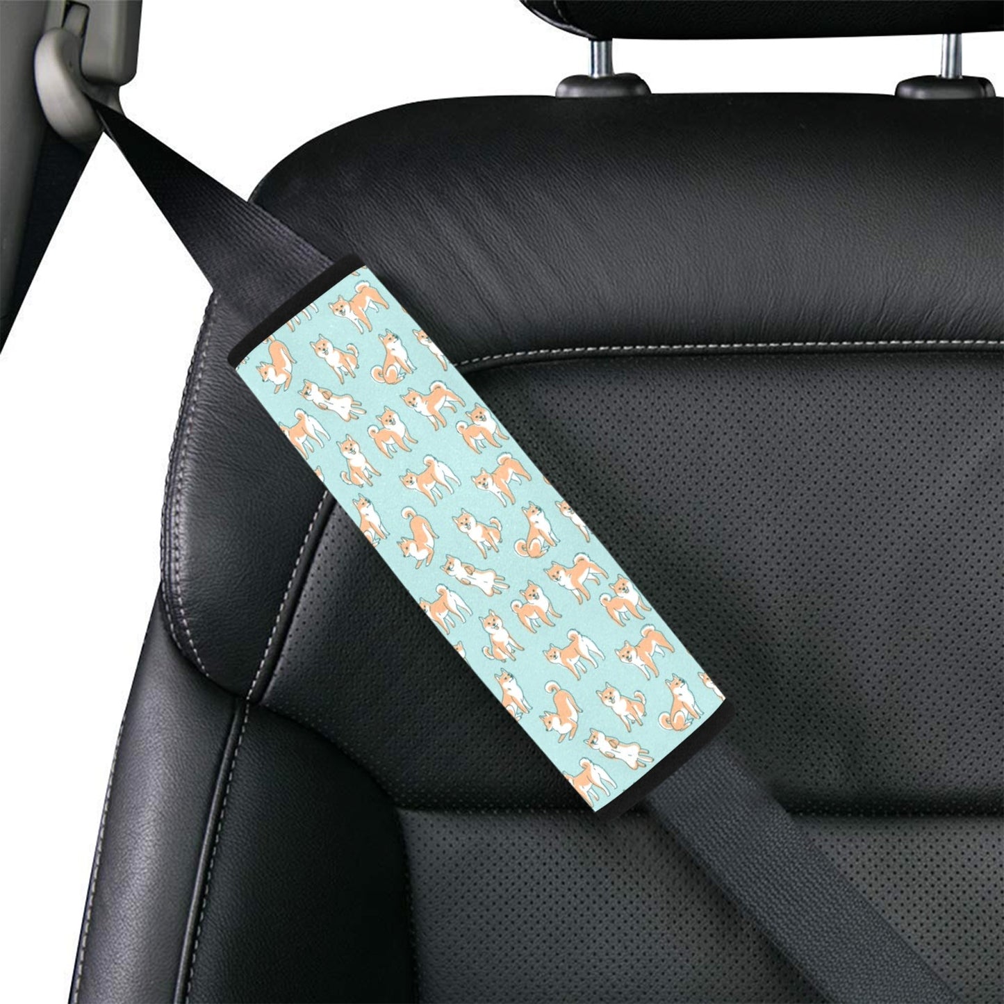 Shiba Inu Print Design LKS304 Car Seat Belt Cover