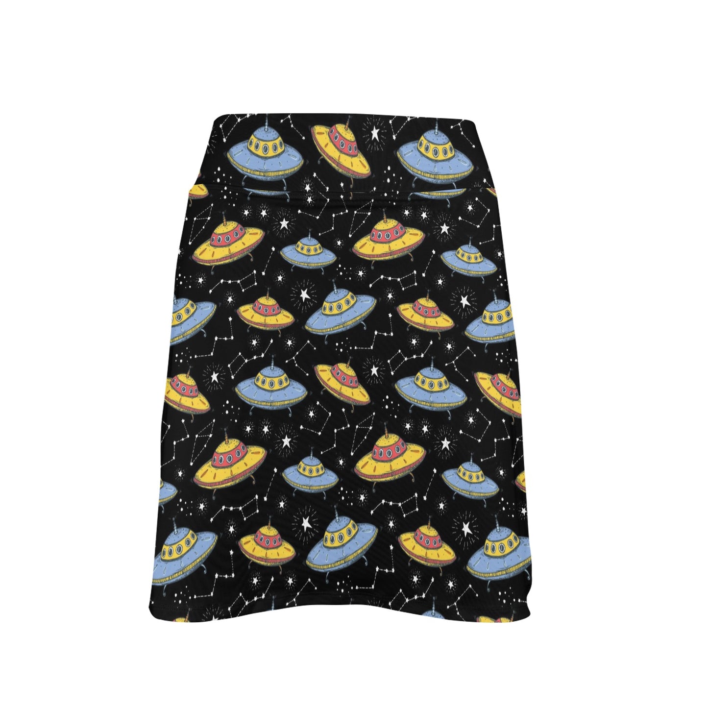UFO Print Design LKS307 17" Golf & Pickleball Skort with Pockets