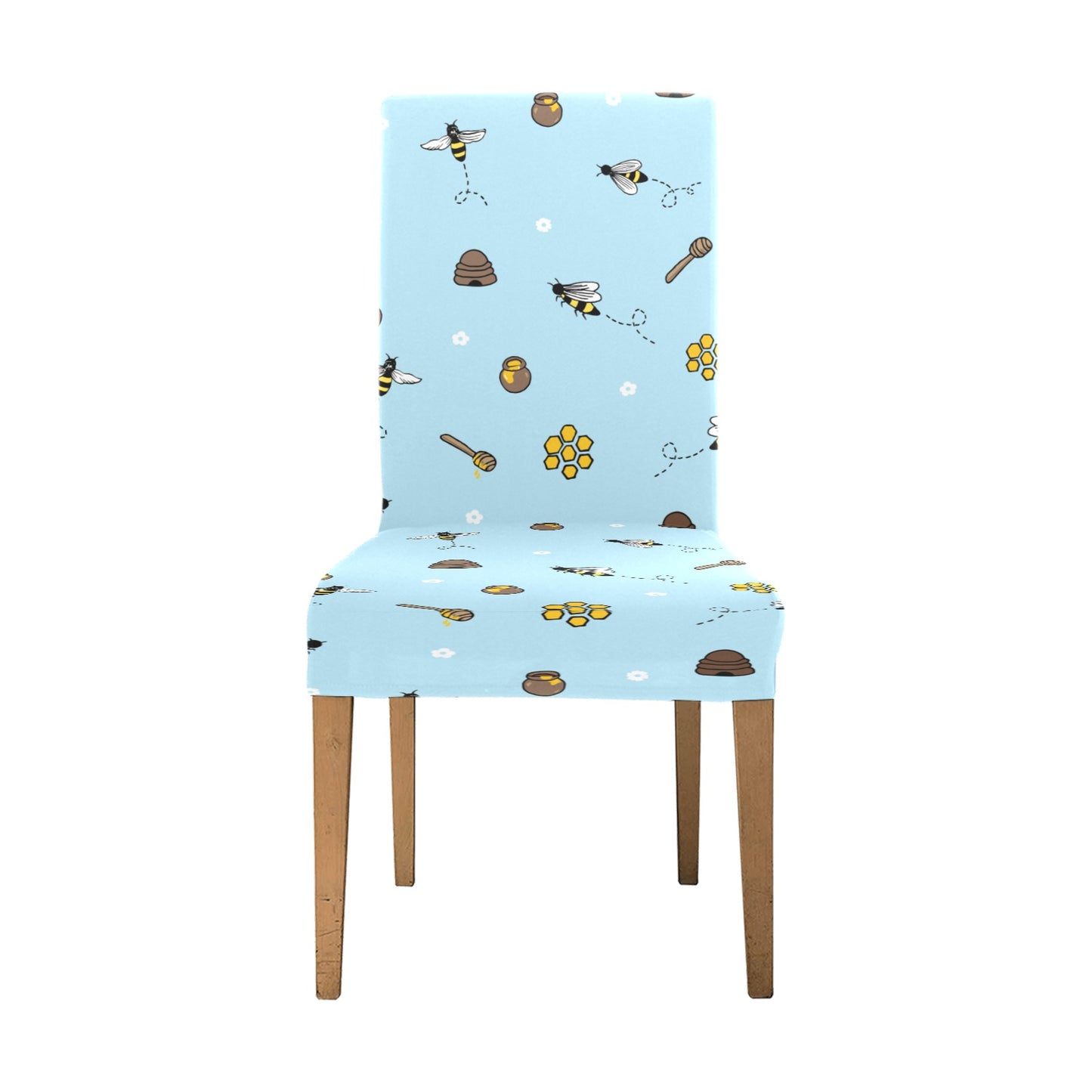 Honey Bee Print Design LKS307 Dining Chair Slipcover