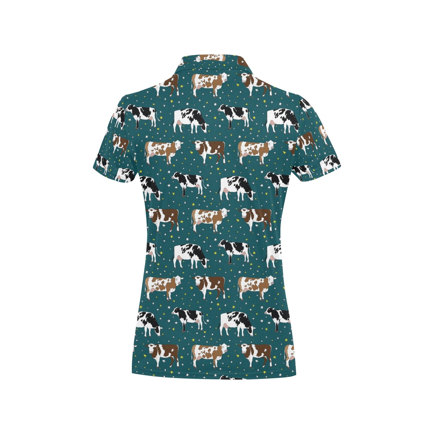 Cattle Print Design LKS404 Women's Polo Shirt