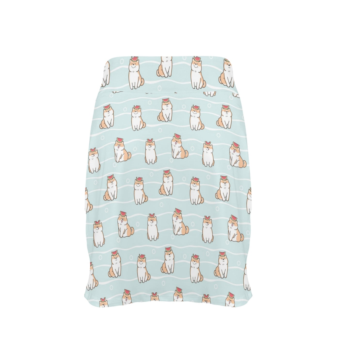 Shiba Inu Print Design LKS3011 17" Golf & Pickleball Skort with Pockets