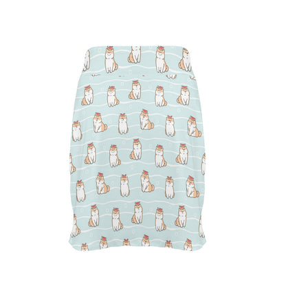 Shiba Inu Print Design LKS3011 17" Golf & Pickleball Skort with Pockets