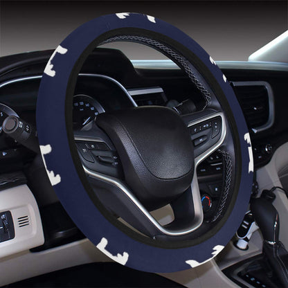 Scottish Terriers Print Design LKS3019 Steering Wheel Cover with Elastic Edge