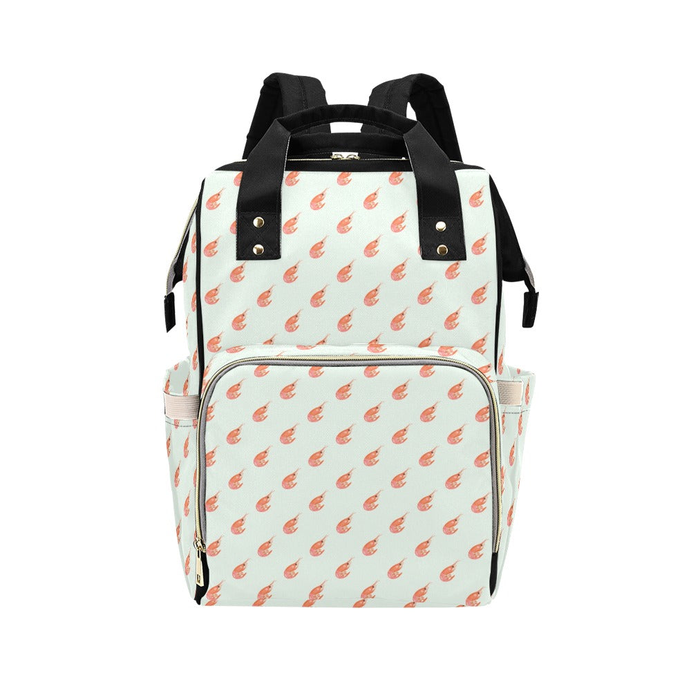 Shrimp Print Design LKS304 Diaper Bag Backpack