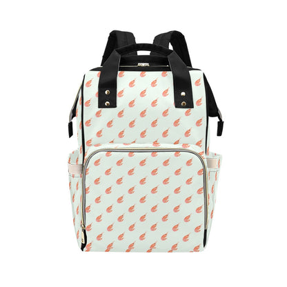 Shrimp Print Design LKS304 Diaper Bag Backpack