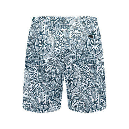 Samoan Pattern Print Design LKS306 Men's Swim Trunks Beach Shorts
