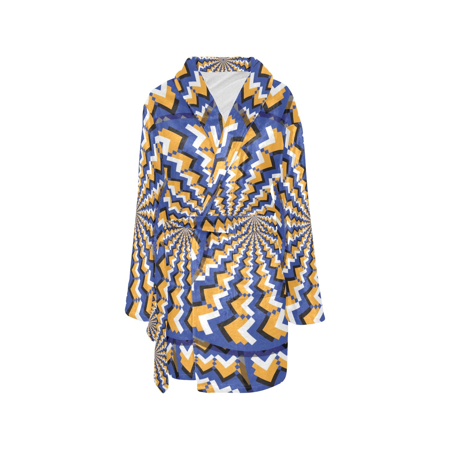 Optical illusion Pattern Print Design A01 Women's Fleece Robe