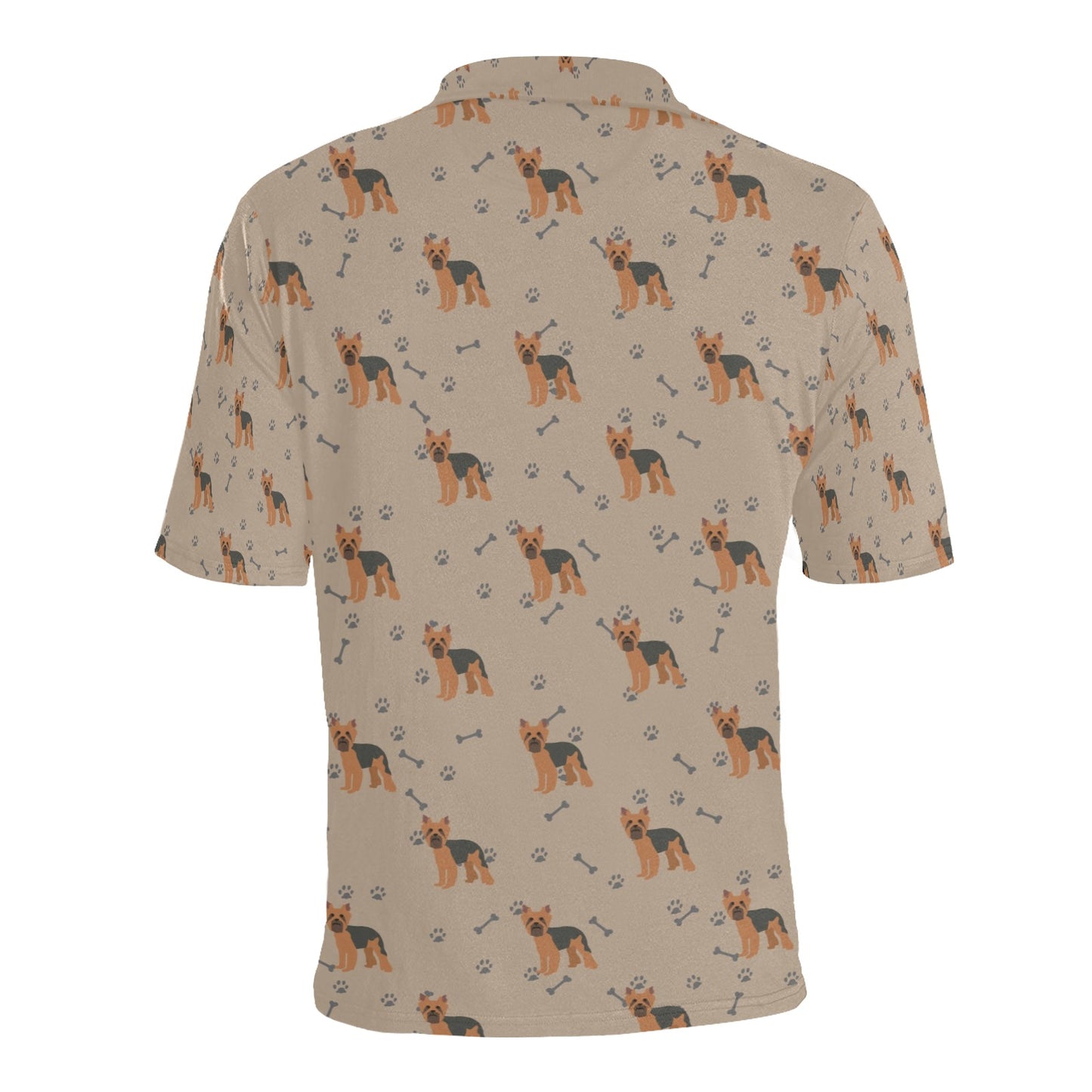 Yorkshire Terriers Print Design LKS305 Men Polo Shirt