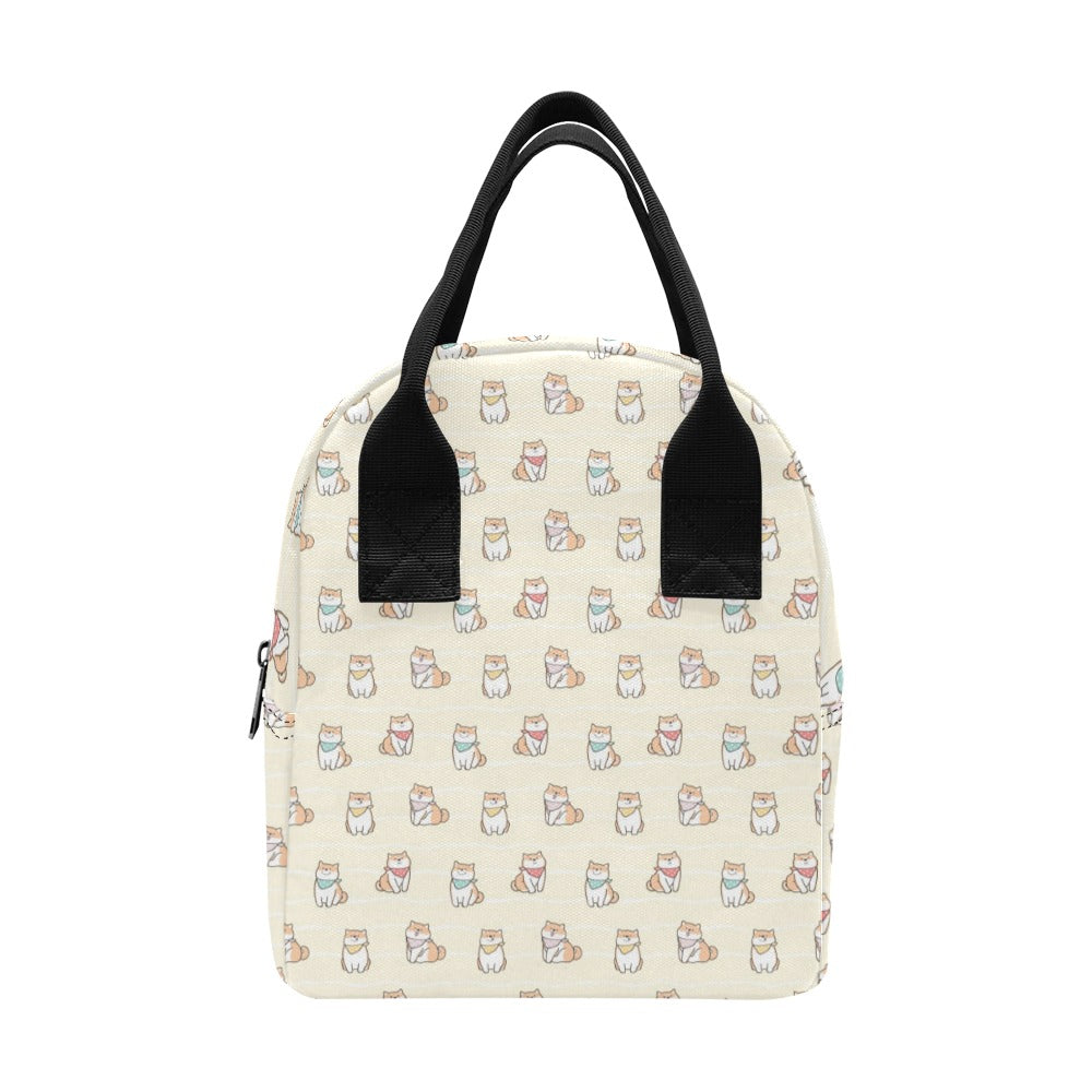 Shiba Inu Print Design LKS306 Insulated Lunch Bag
