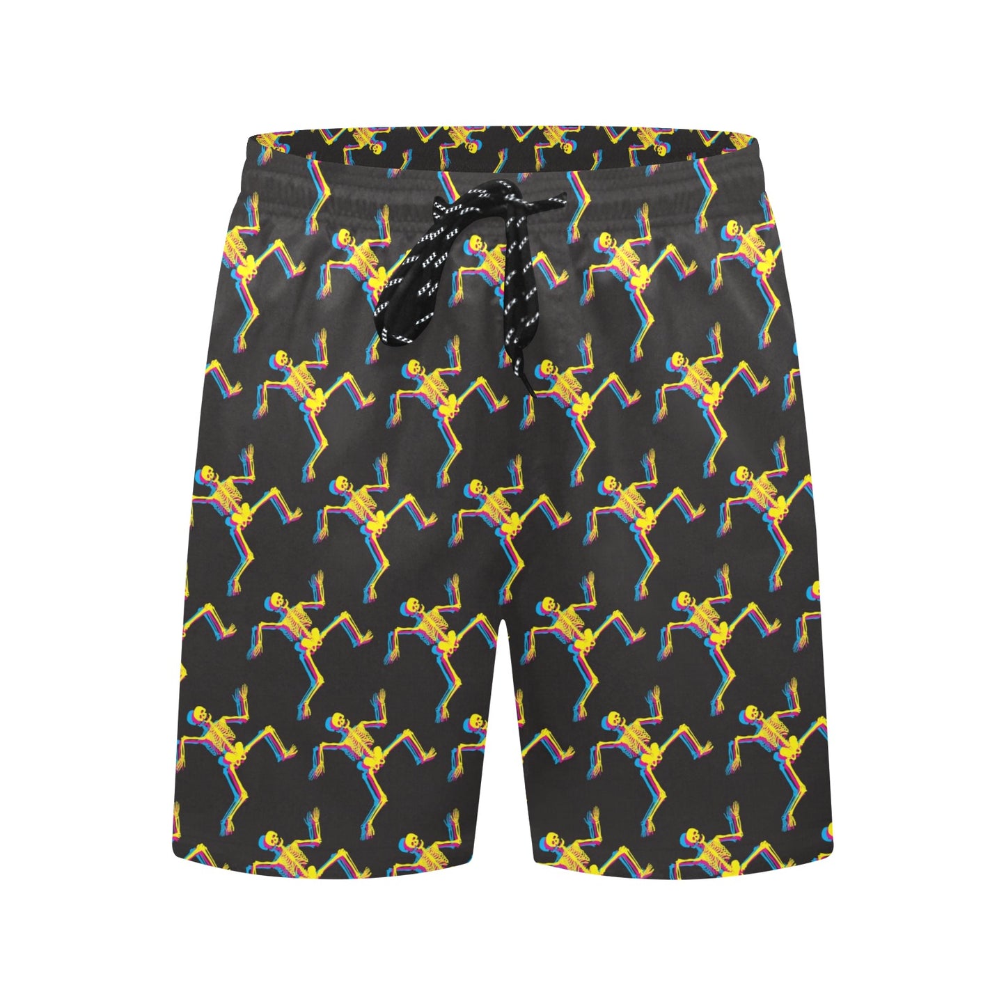Skeleton Skeleton 3D Print Design LKS301 Men's Swim Trunks Beach Shorts