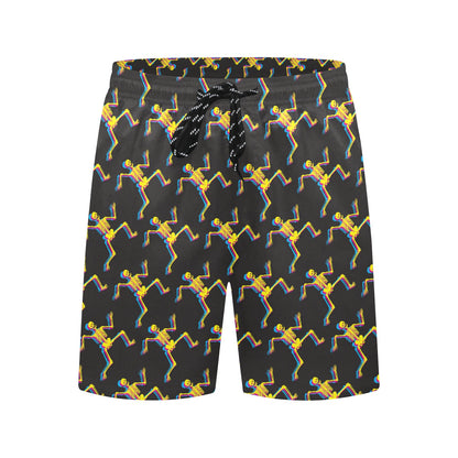Skeleton Skeleton 3D Print Design LKS301 Men's Swim Trunks Beach Shorts