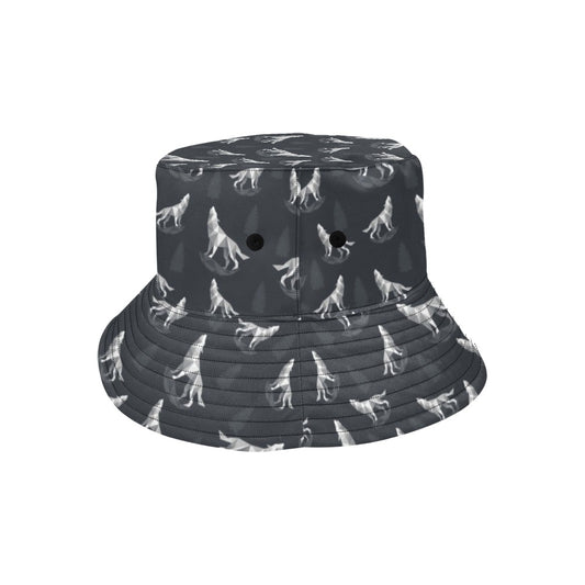 Wolf Print Design LKS303 Unisex Bucket Hat