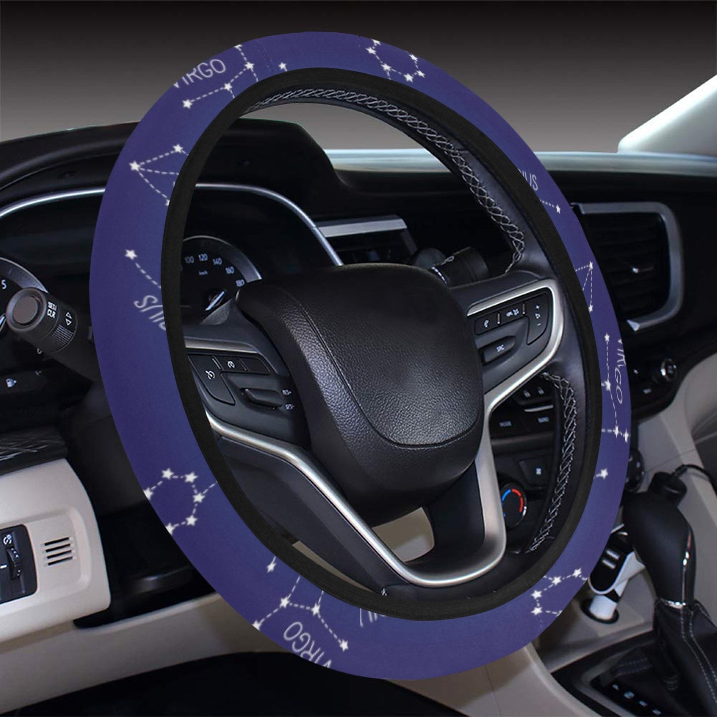 Virgo Print Design LKS302 Steering Wheel Cover with Elastic Edge