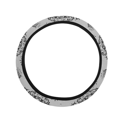 Tribal Pattern Print Design LKS306 Steering Wheel Cover with Elastic Edge