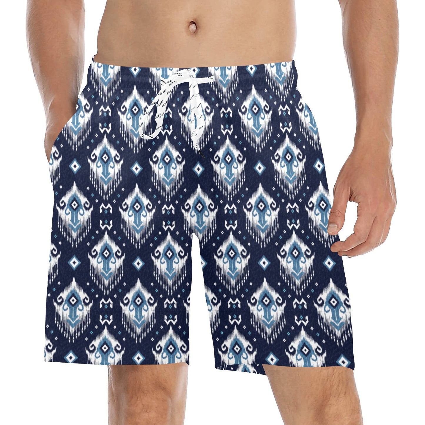 Ethnic Ornament Print Pattern Men's Swim Trunks Beach Shorts