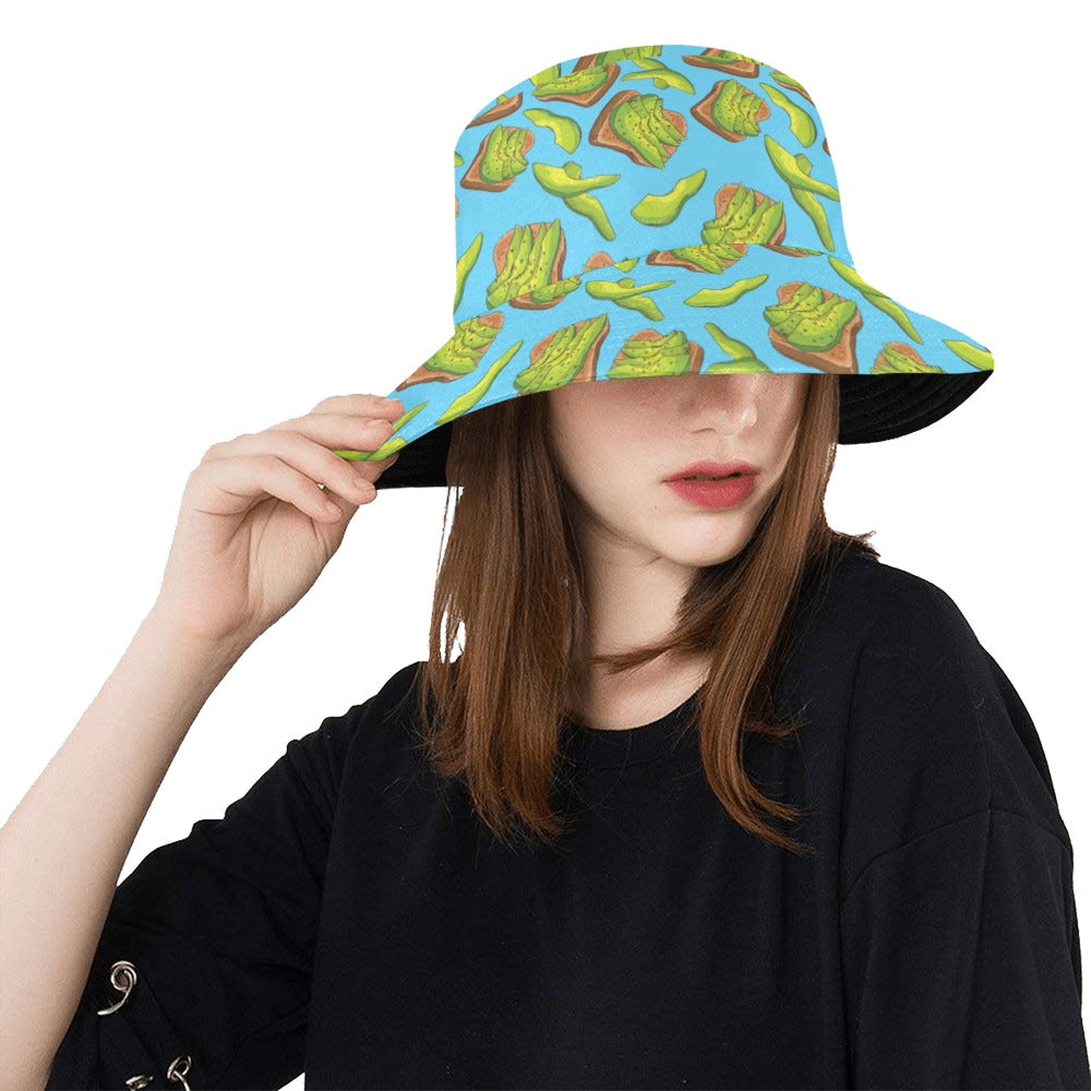 Sandwich Avocado Print Design LKS306 Unisex Bucket Hat