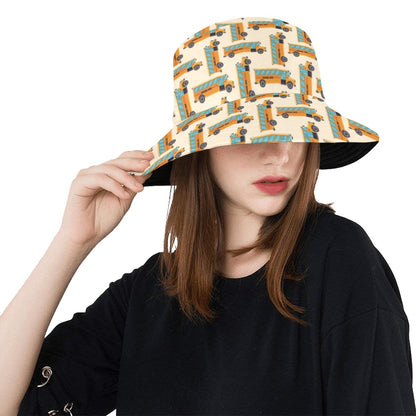 School Bus Print Design LKS305 Unisex Bucket Hat
