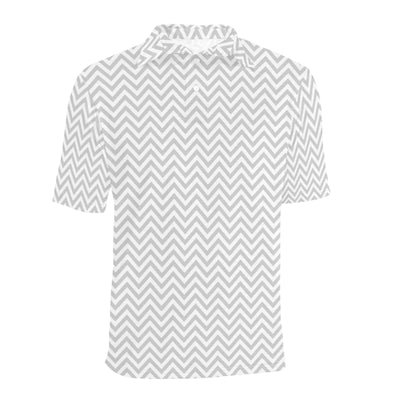 Chevron Print Design LKS401 Men Polo Shirt