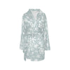 Snowflake Print Design LKS303 Women's Fleece Robe