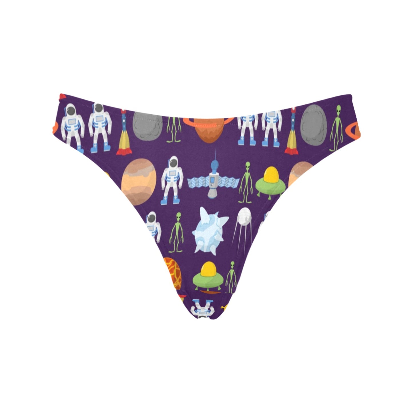 Alien Astronaut Planet Women's Thongs