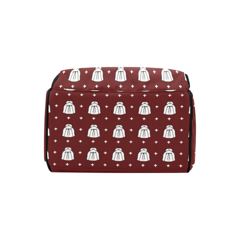 Shih Tzu Print Design LKS301 Diaper Bag Backpack
